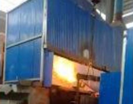 on site video of electric arc furnace smelting