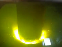 on site video of electric arc furnace smelting