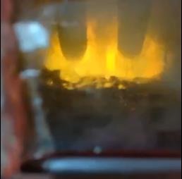 on site video of electric arc furnace smelting