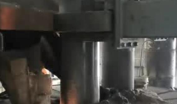 on site video of electric arc furnace smelting