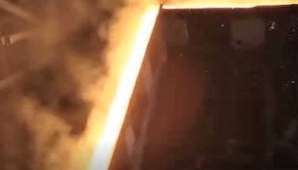 on site video of electric arc furnace smelting