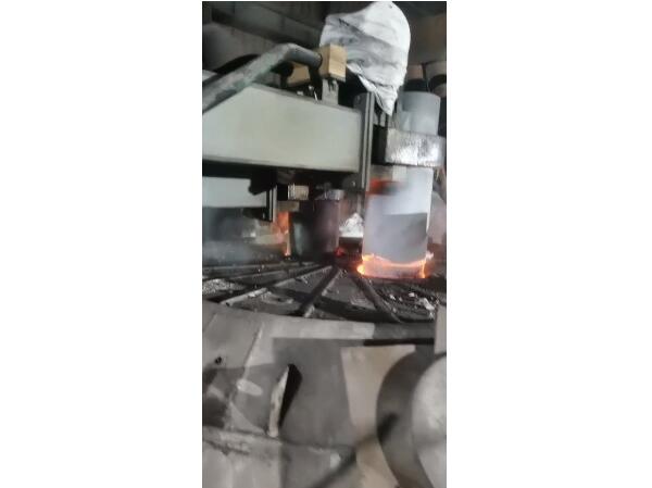 on site video of electric arc furnace smelting