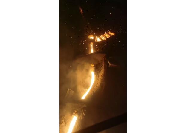 on site video of electric arc furnace smelting