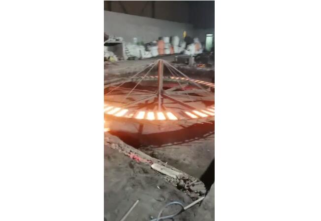 on site video of electric arc furnace smelting